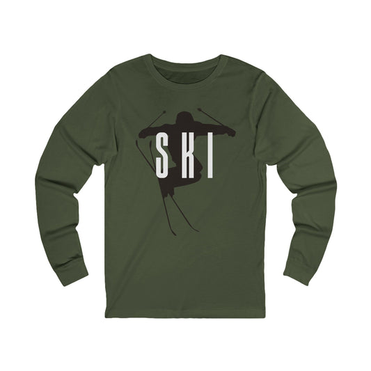 Ski Enthusiast Long Sleeve Tee - Perfect for Winter Adventures