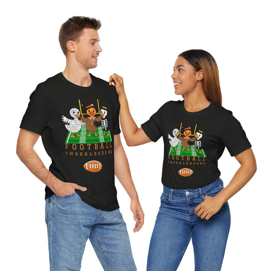 Football Cheerleader Unisex Tee - Halloween Holiday Apparel