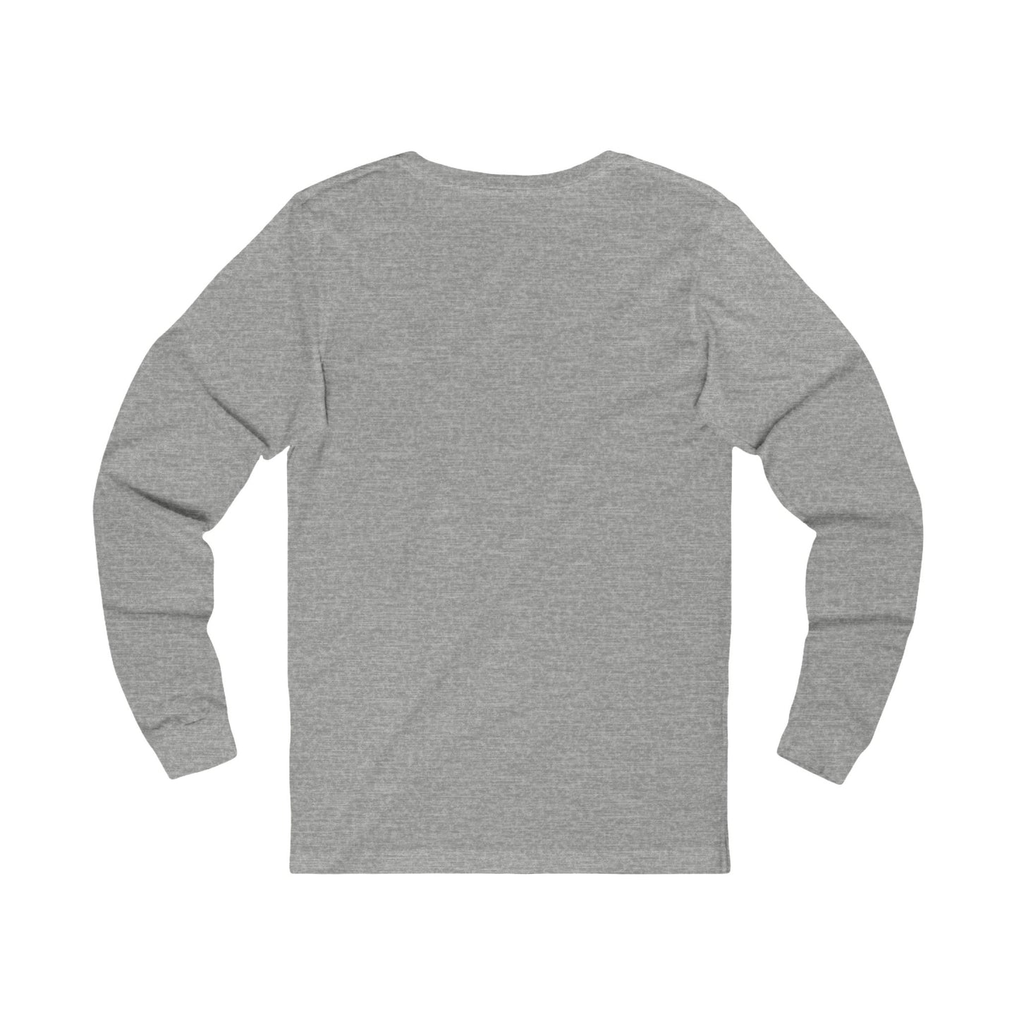 SKI Long Sleeve Tee in grey - vintage skier graphic - back side