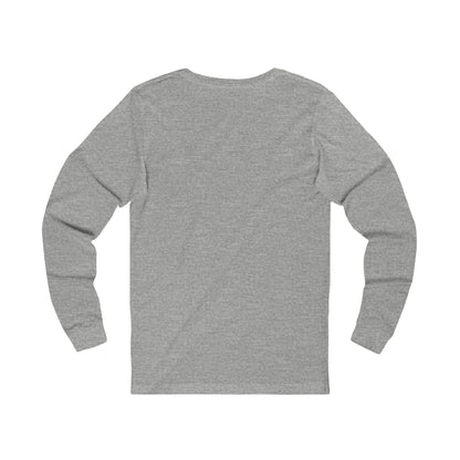 SKI Long Sleeve Tee in grey - vintage skier graphic - back side