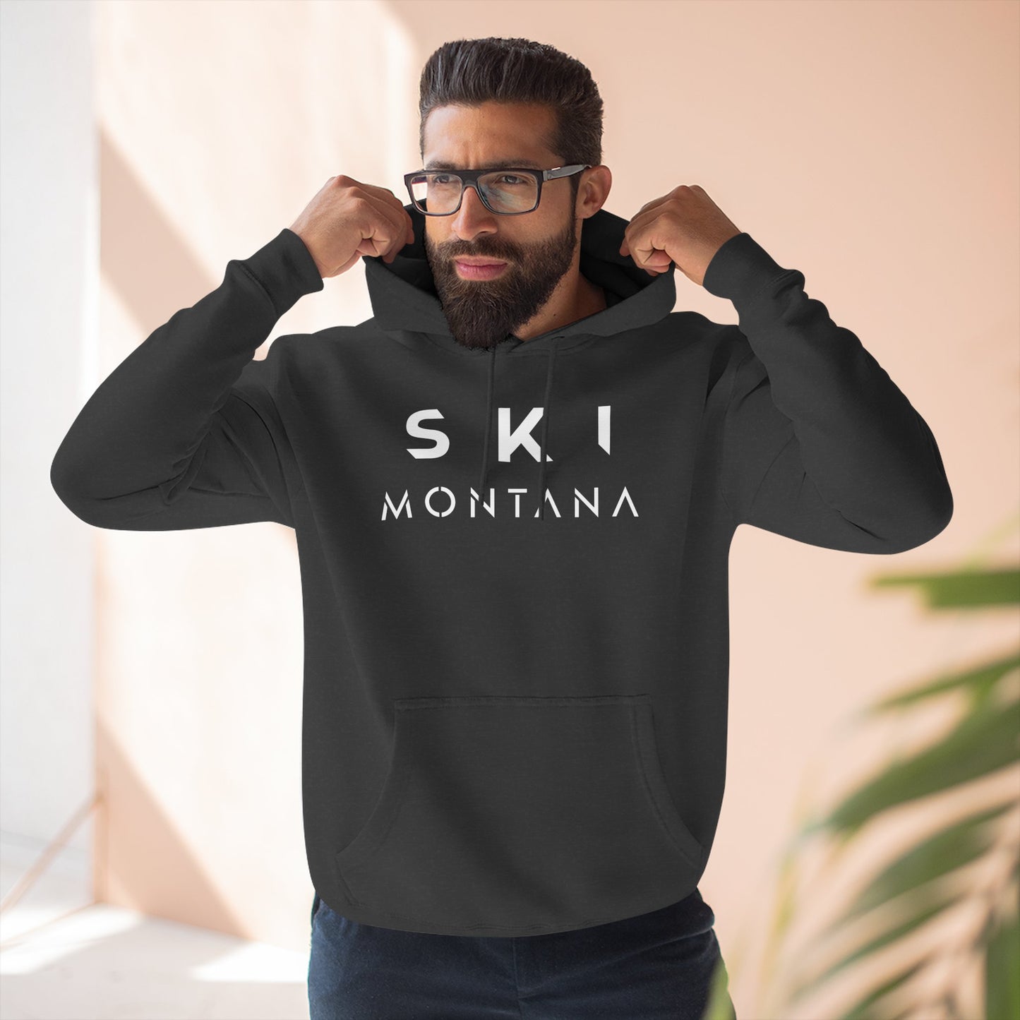 Ski Montana- Warm Pullover Hoodie