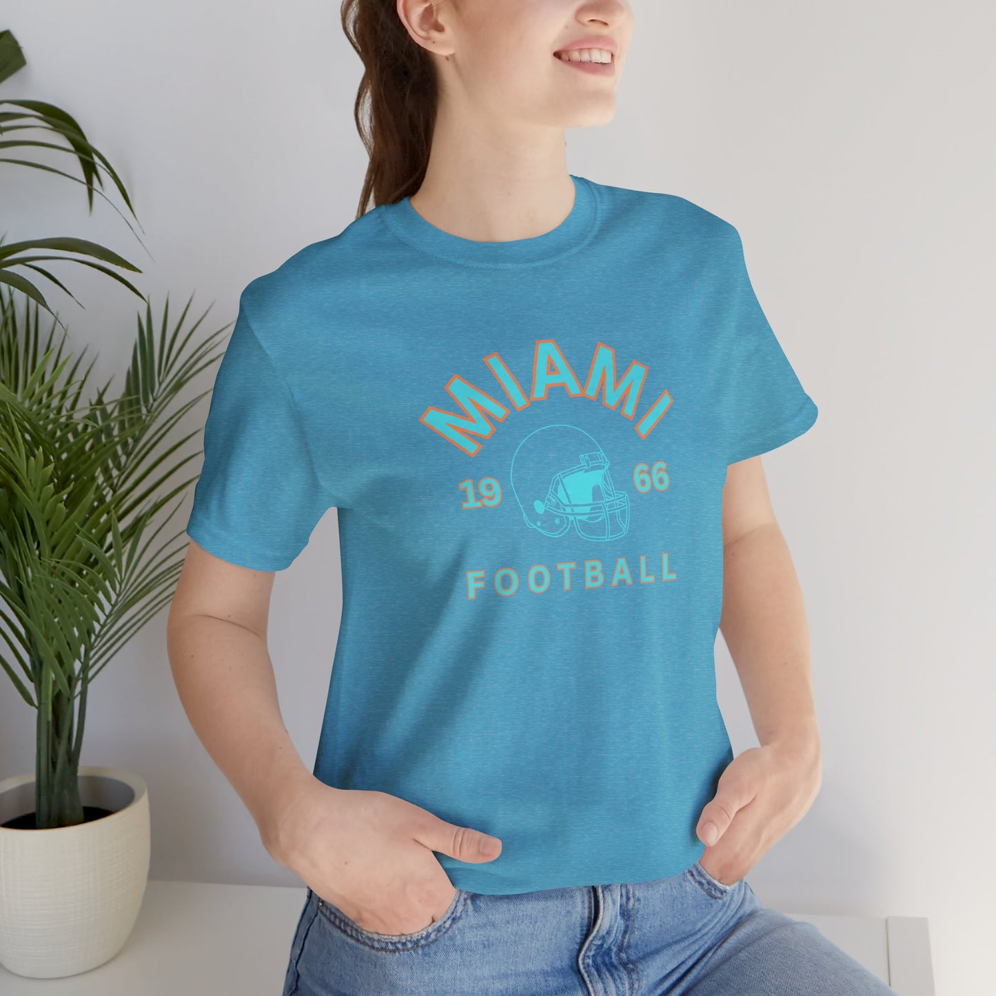 Miami Football Vintage 1966 Helmet Tee