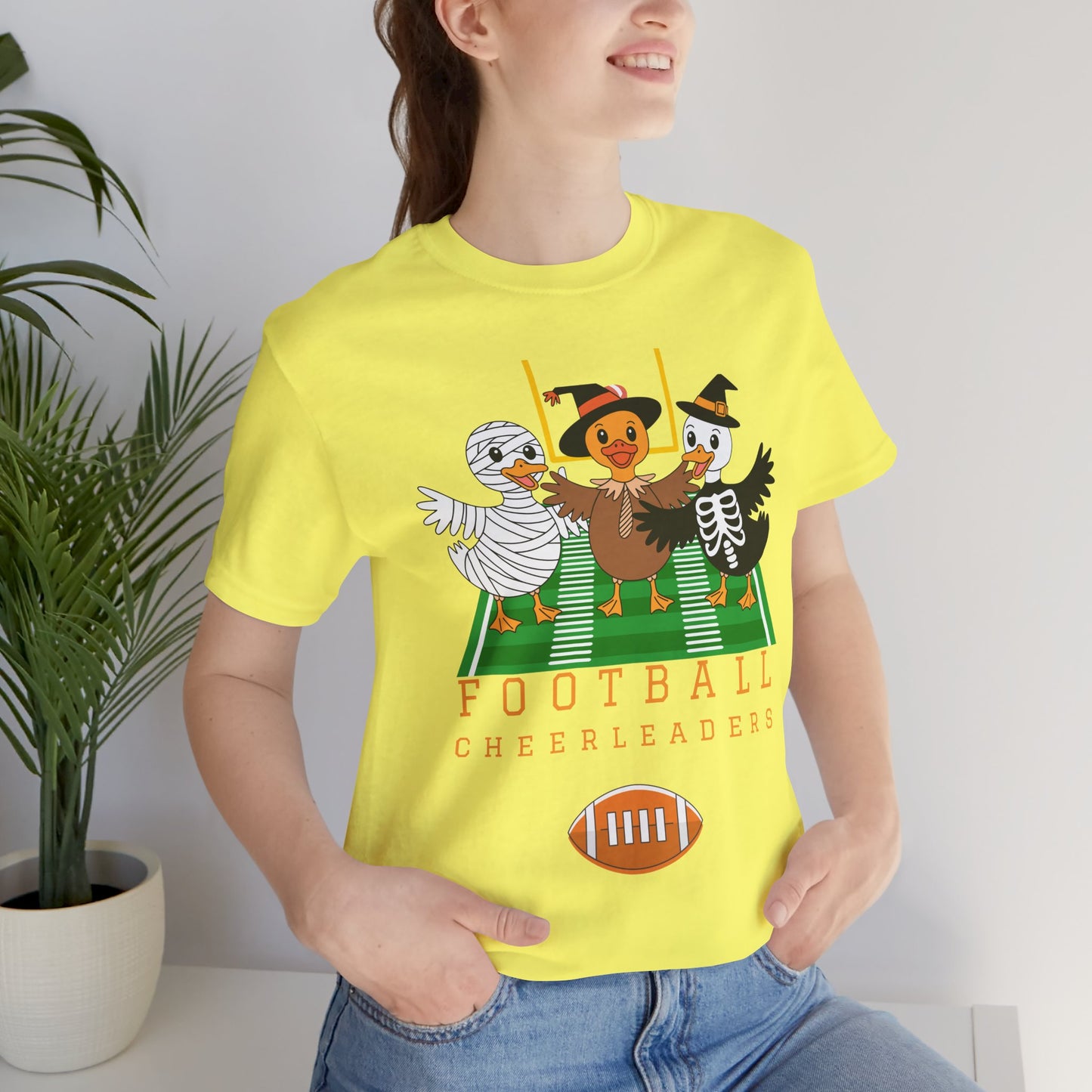 Football Cheerleader Halloween Tee