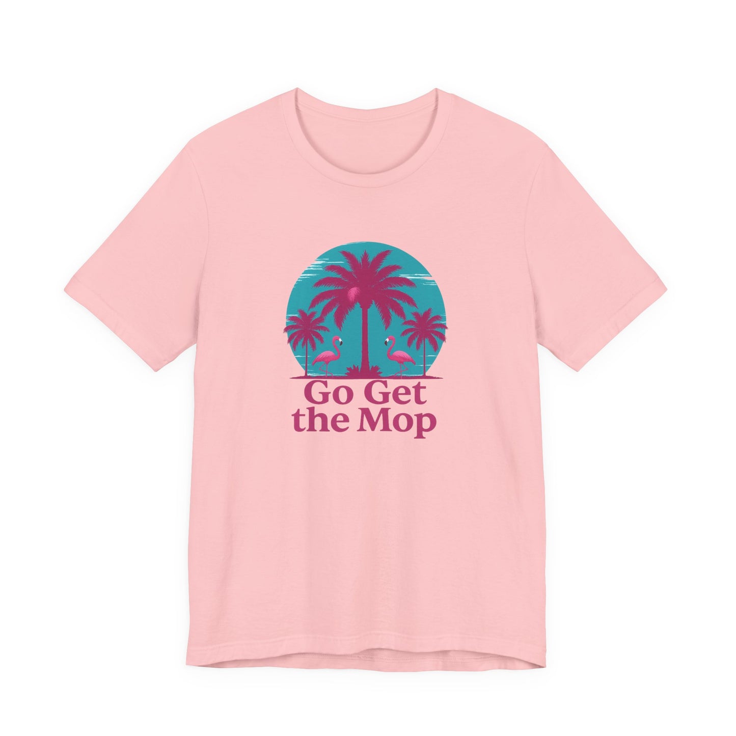 Go Get the Mop Palm Tree Retro Beach T-Shirt