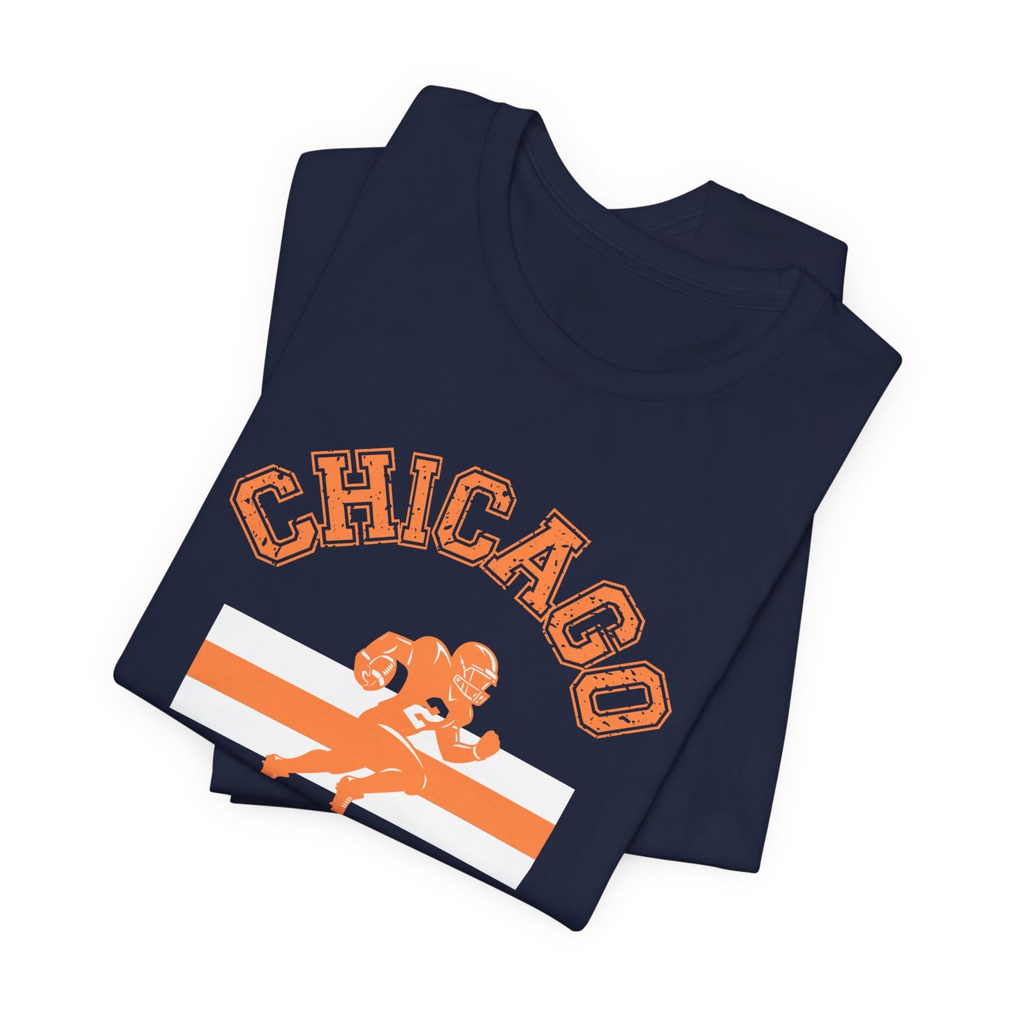 Chicago Football T-Shirt - Vintage Style Bear Logo Tee