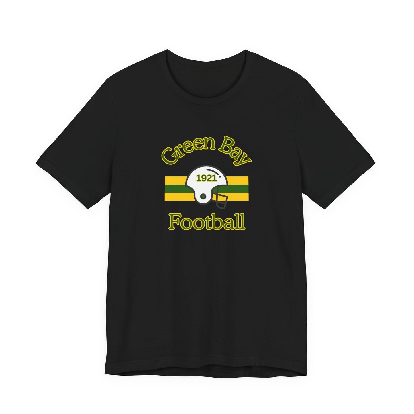 Green Bay Football Vintage 1921 Helmet Stripe T-Shirt