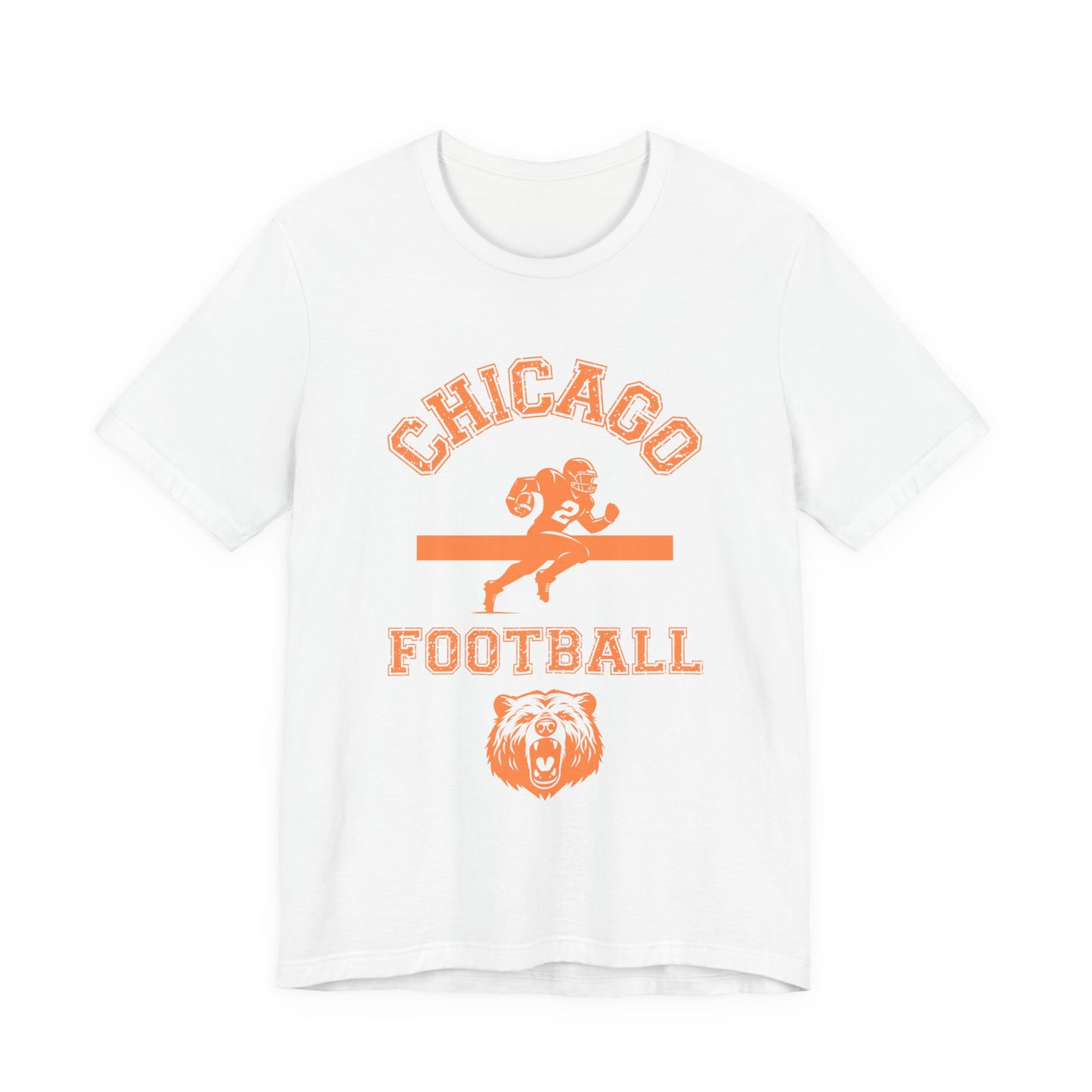 Chicago Football T-Shirt - Vintage Style Bear