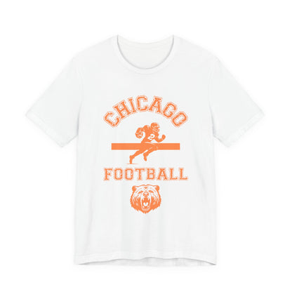 Chicago Football T-Shirt - Vintage Style Bear