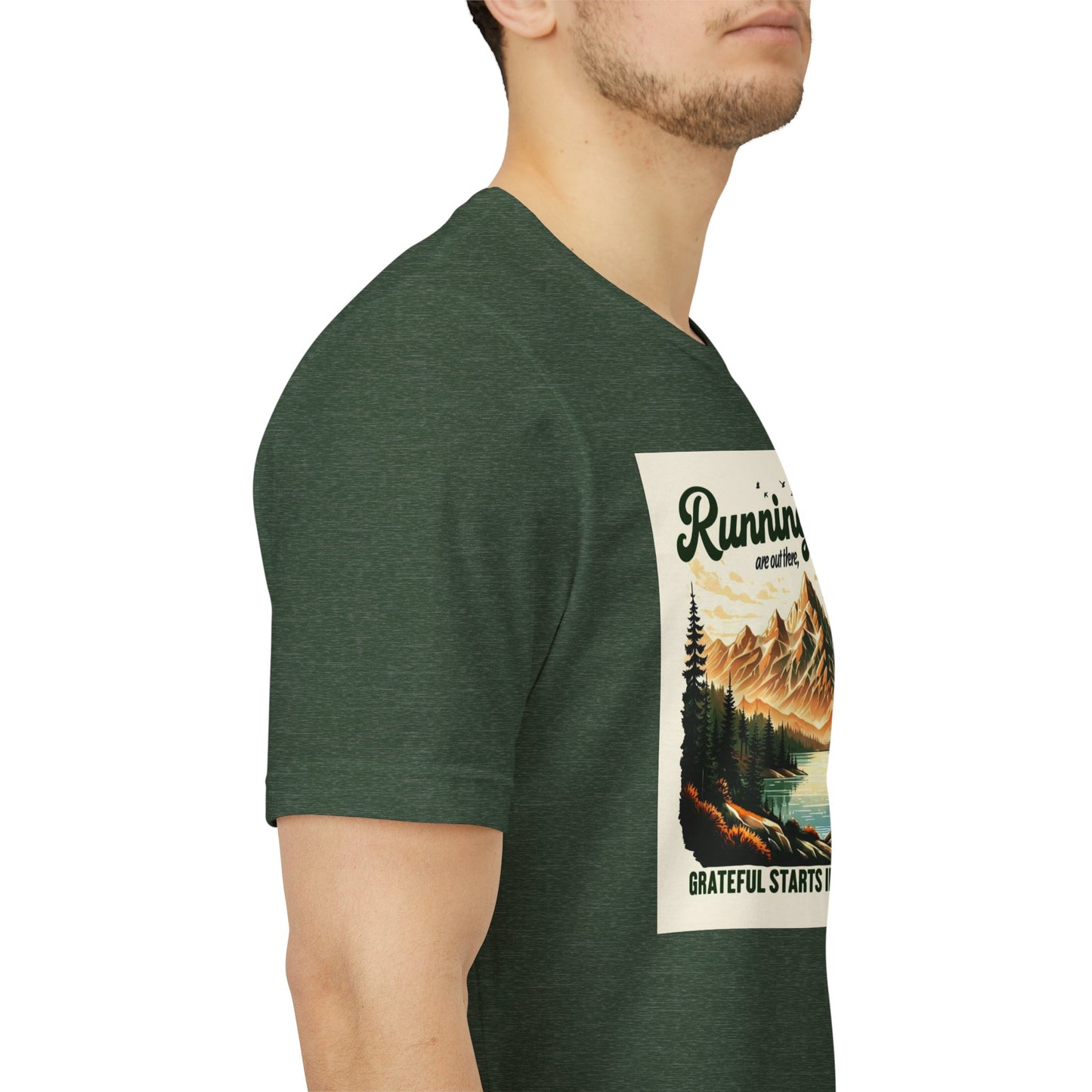 Running in Nature T-Shirt - Trail Runner Adventure Tee
