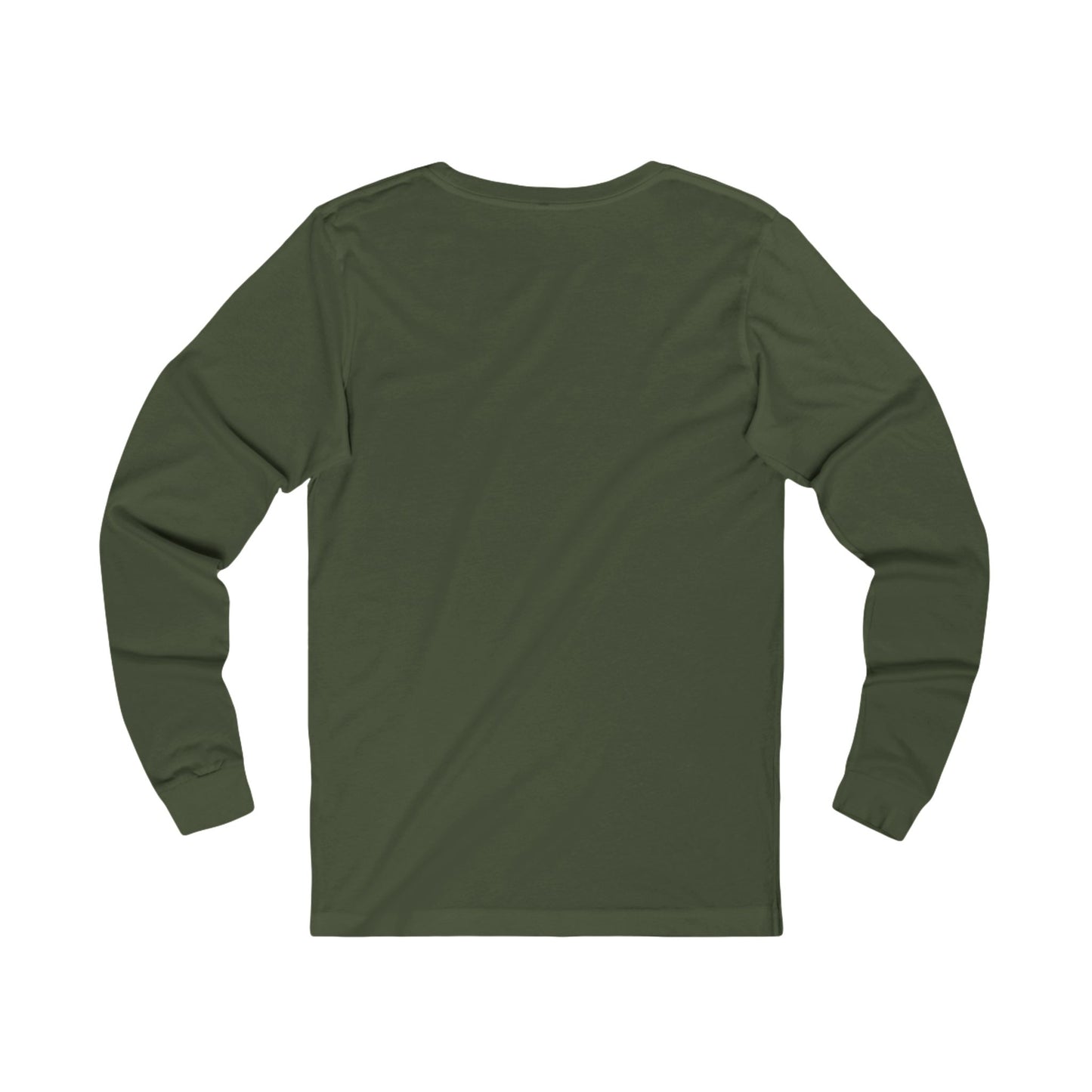 SKI Long Sleeve Tee in green - vintage skier graphic - back side