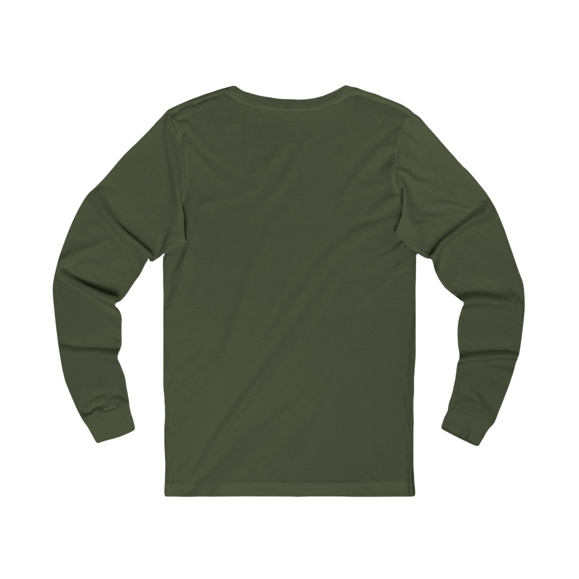 SKI Long Sleeve Tee in green - vintage skier graphic - back side