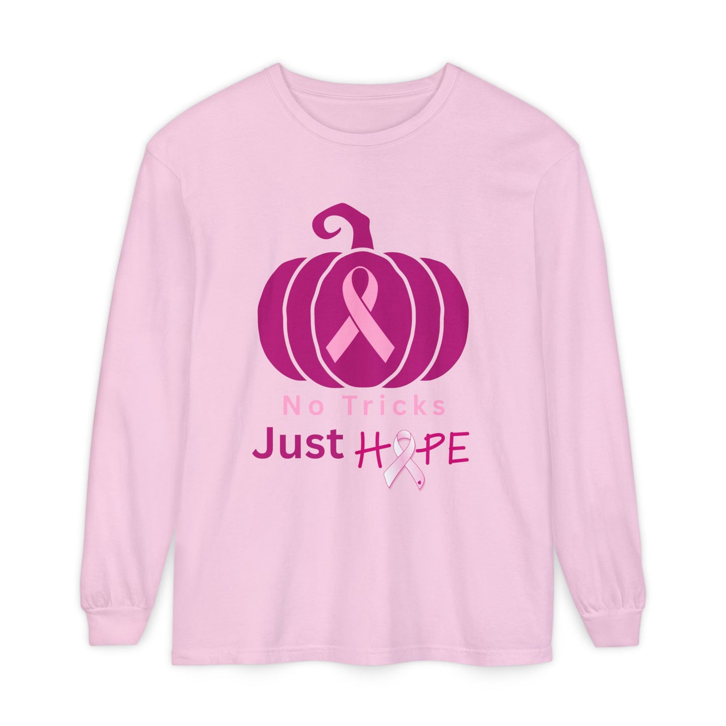 Halloween Breast Cancer Awareness Hope Long-Sleeve Tee - Unisex