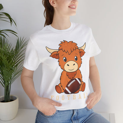 Highland Cow Football Tee