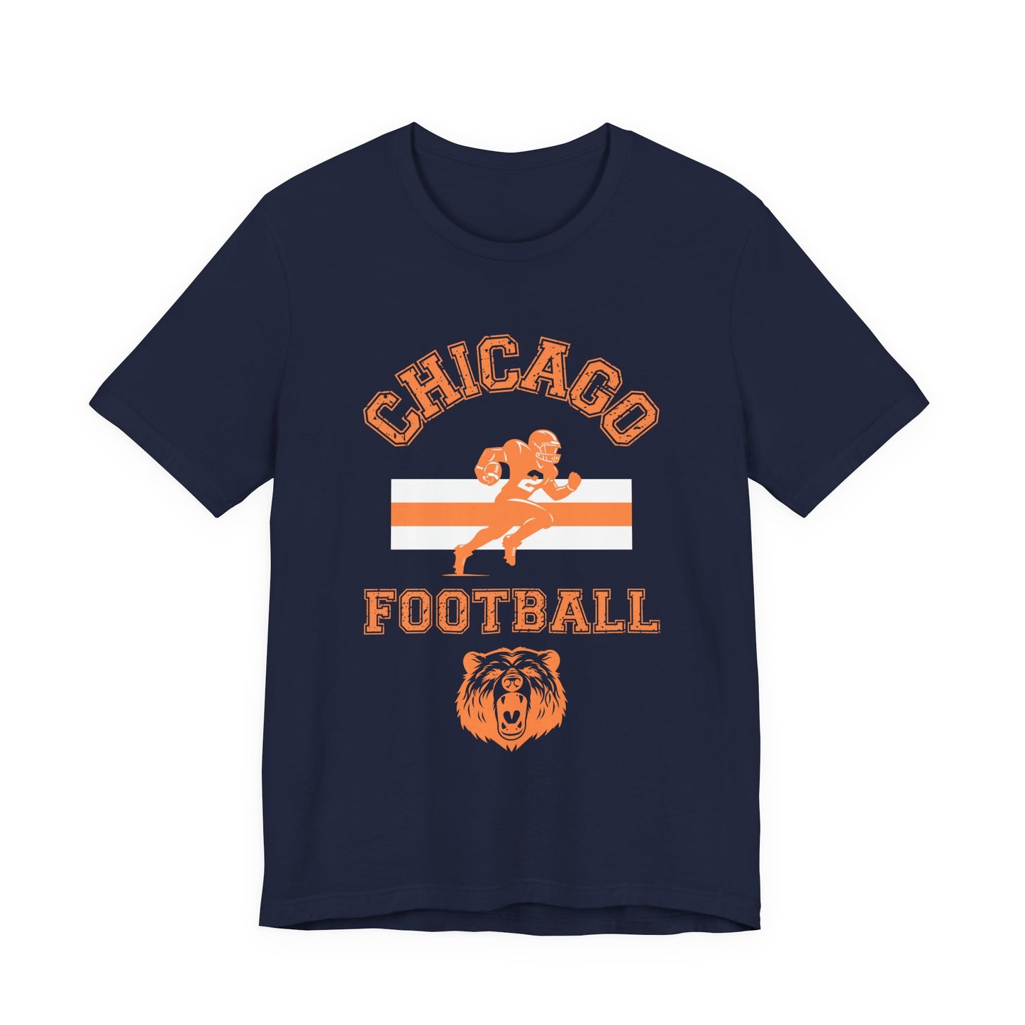 Chicago Football T-Shirt - Vintage Style Bear