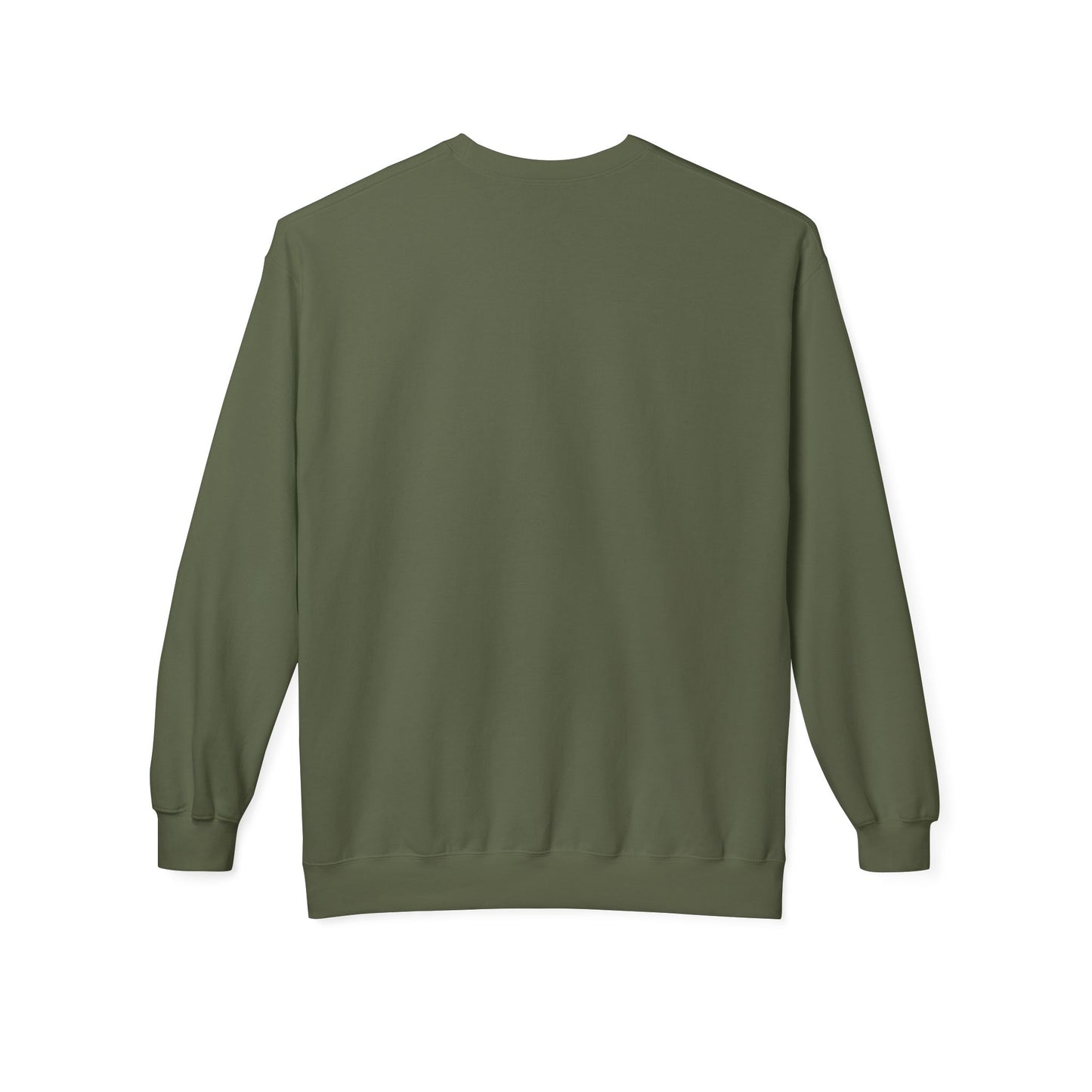 Downhill Ski Cozy Sweatshirt in green - back side