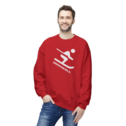 Downhill Ski Cozy Sweatshirt - Skier Graphic Crewneck