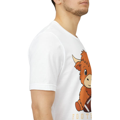 Highland Cow Football Tee