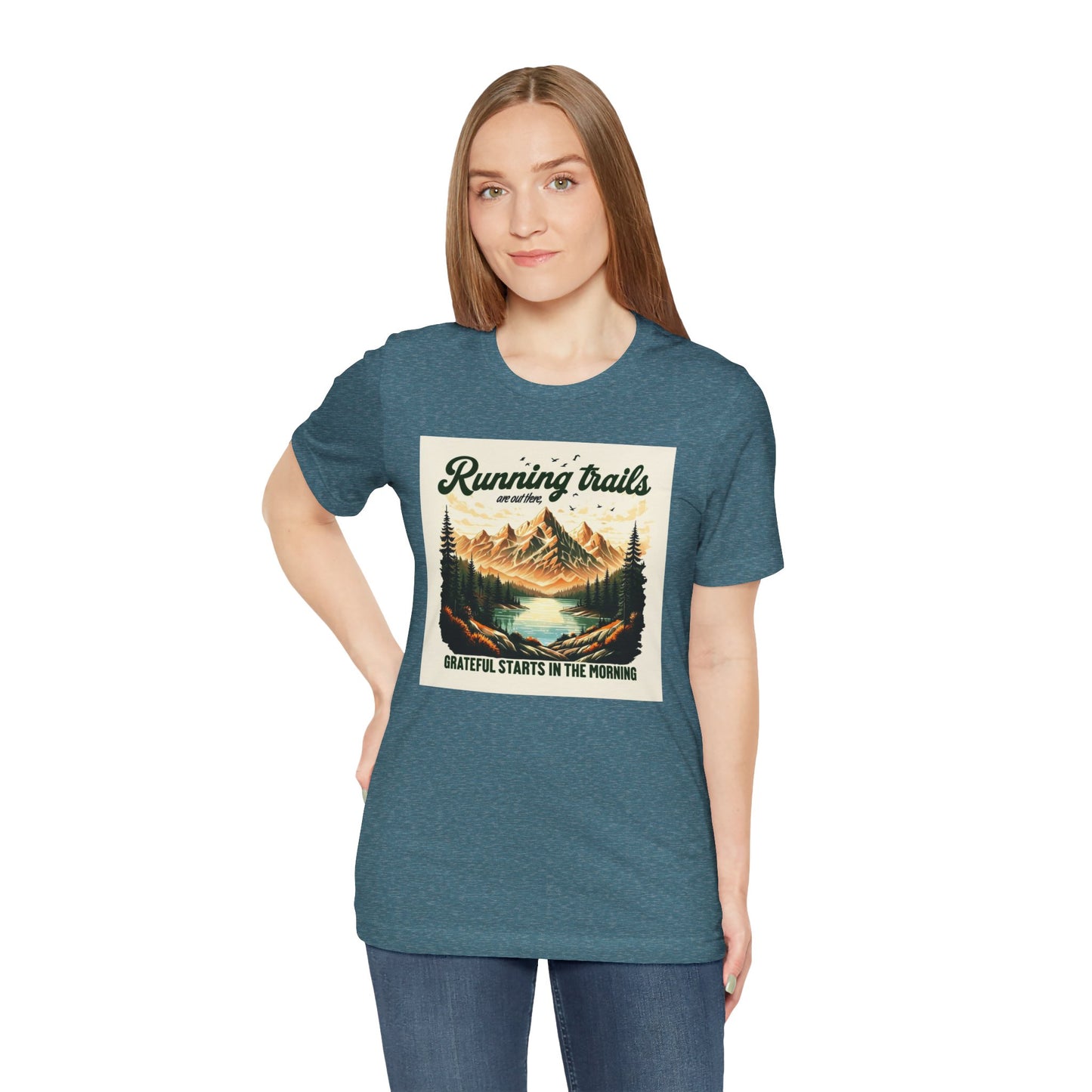 Running in Nature T-Shirt - Trail Runner Adventure Tee