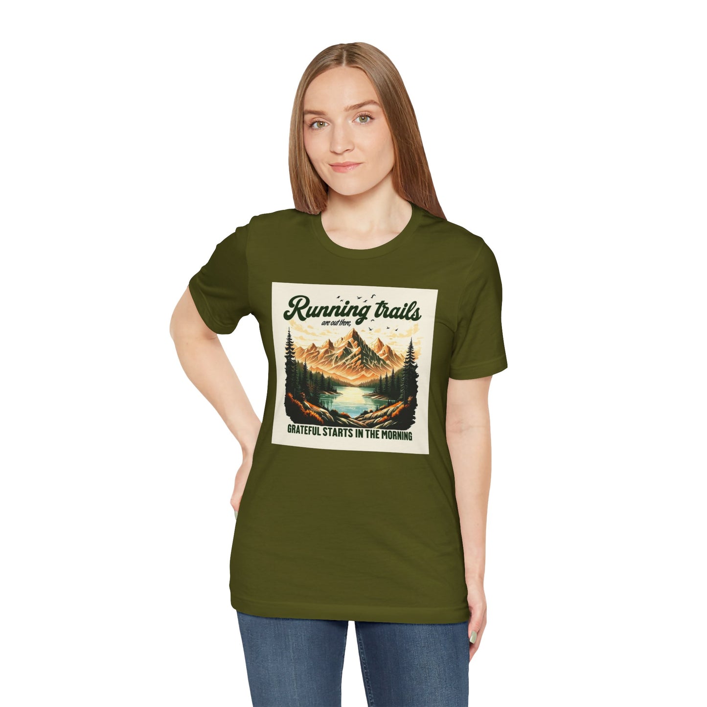 Running in Nature T-Shirt - Trail Runner Adventure Tee