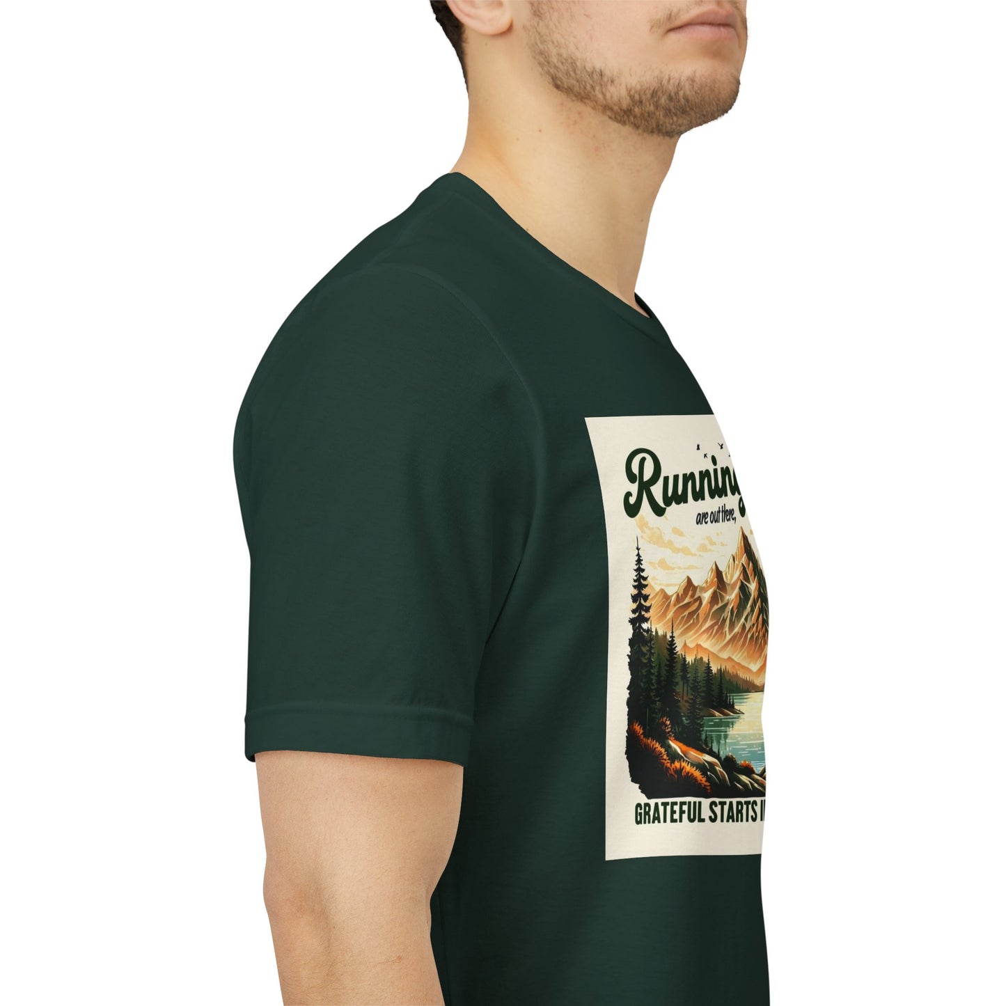 Running in Nature T-Shirt - Trail Runner Adventure Tee