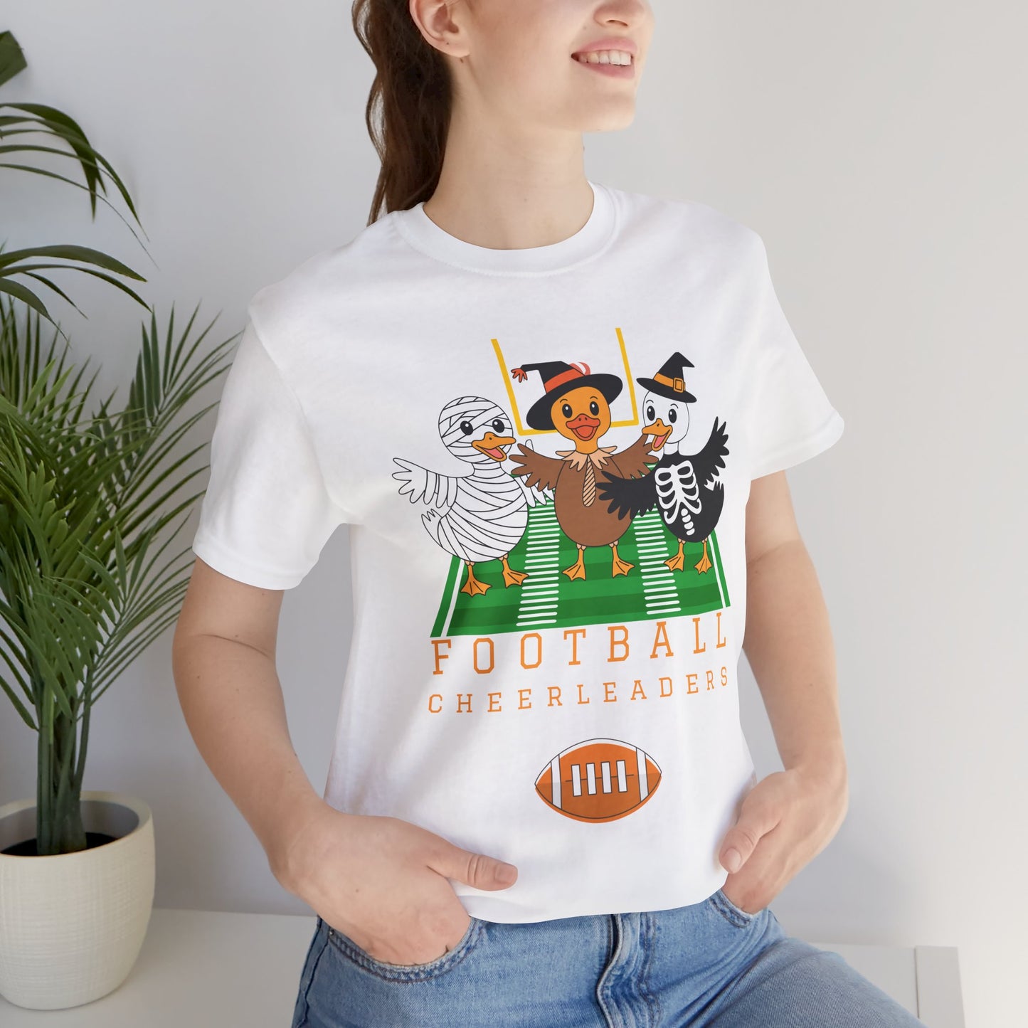 Football Cheerleader Halloween Tee
