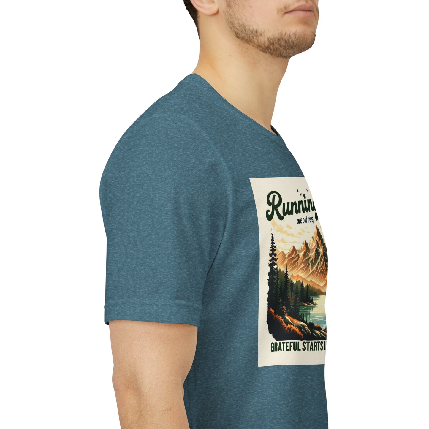 Running in Nature T-Shirt - Trail Runner Adventure Tee