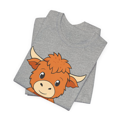 Highland Cow Football Tee
