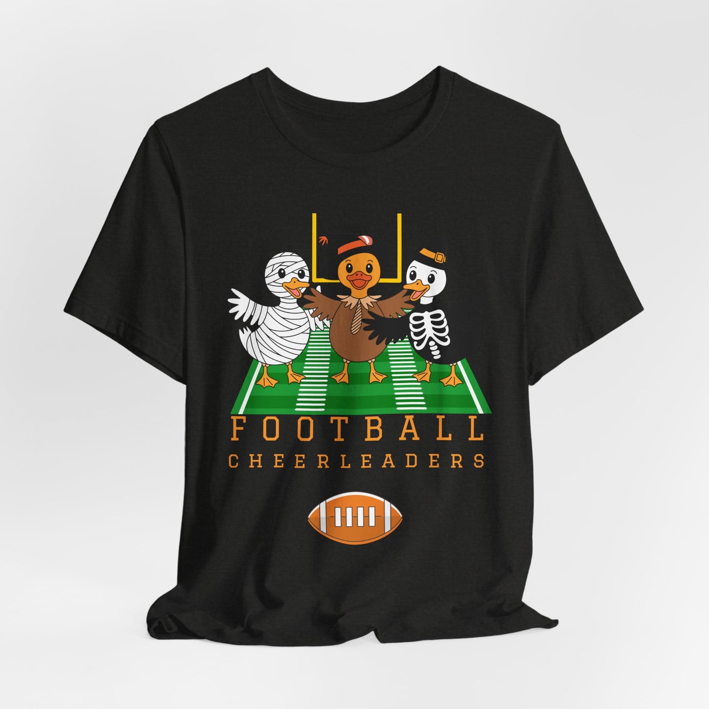 Football Cheerleader Unisex Tee - Halloween Holiday Apparel