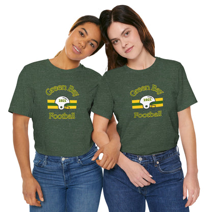 Green Bay Football Vintage 1921 Helmet Stripe T-Shirt