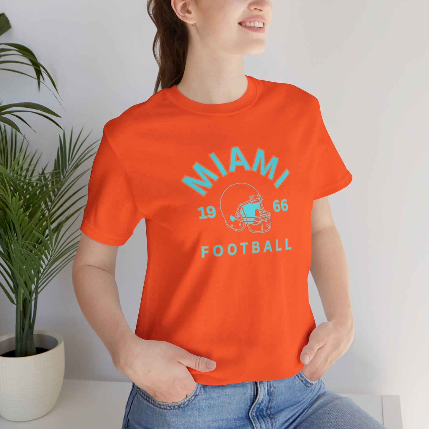 Miami Football Vintage 1966 Helmet Tee