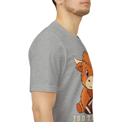Highland Cow Football Tee