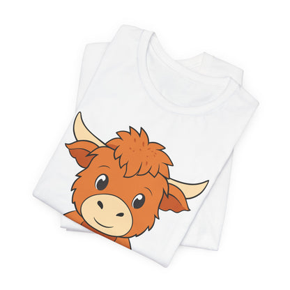 Highland Cow Football Tee