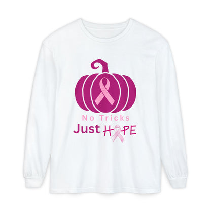 Halloween Breast Cancer Awareness Hope Long-Sleeve Tee - Unisex