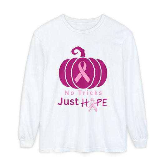 Halloween Breast Cancer Awareness Hope Long-Sleeve Tee - Unisex