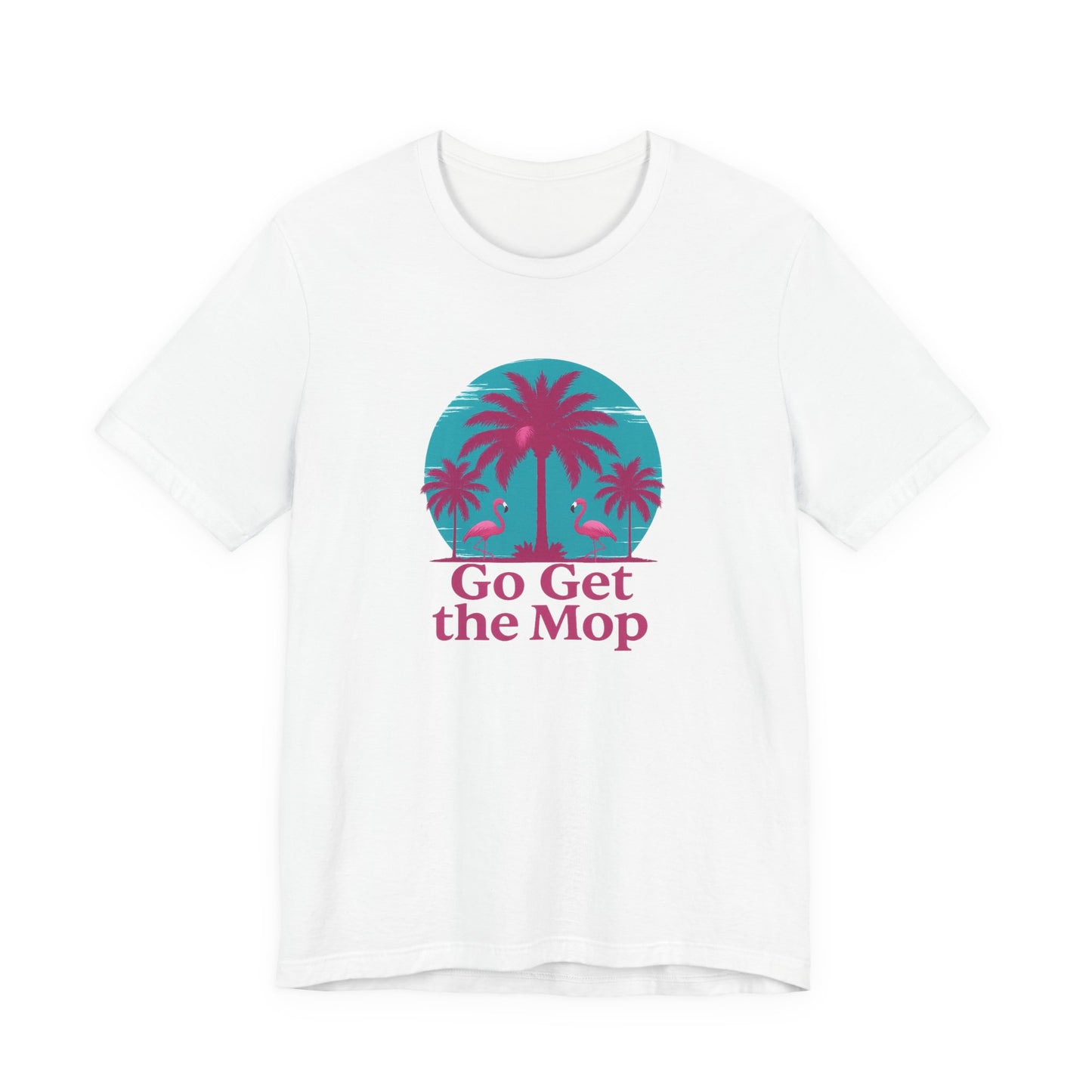 Go Get the Mop Palm Tree Retro Beach T-Shirt