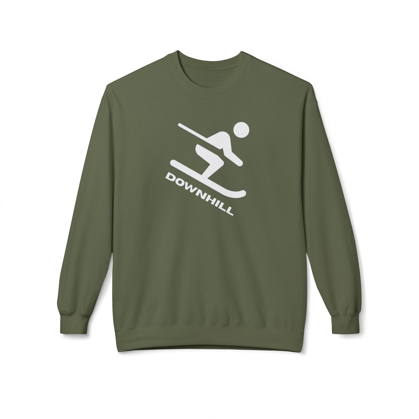 Downhill Ski Cozy Sweatshirt - Skier Graphic Crewneck