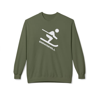 Downhill Ski Cozy Sweatshirt - Skier Graphic Crewneck