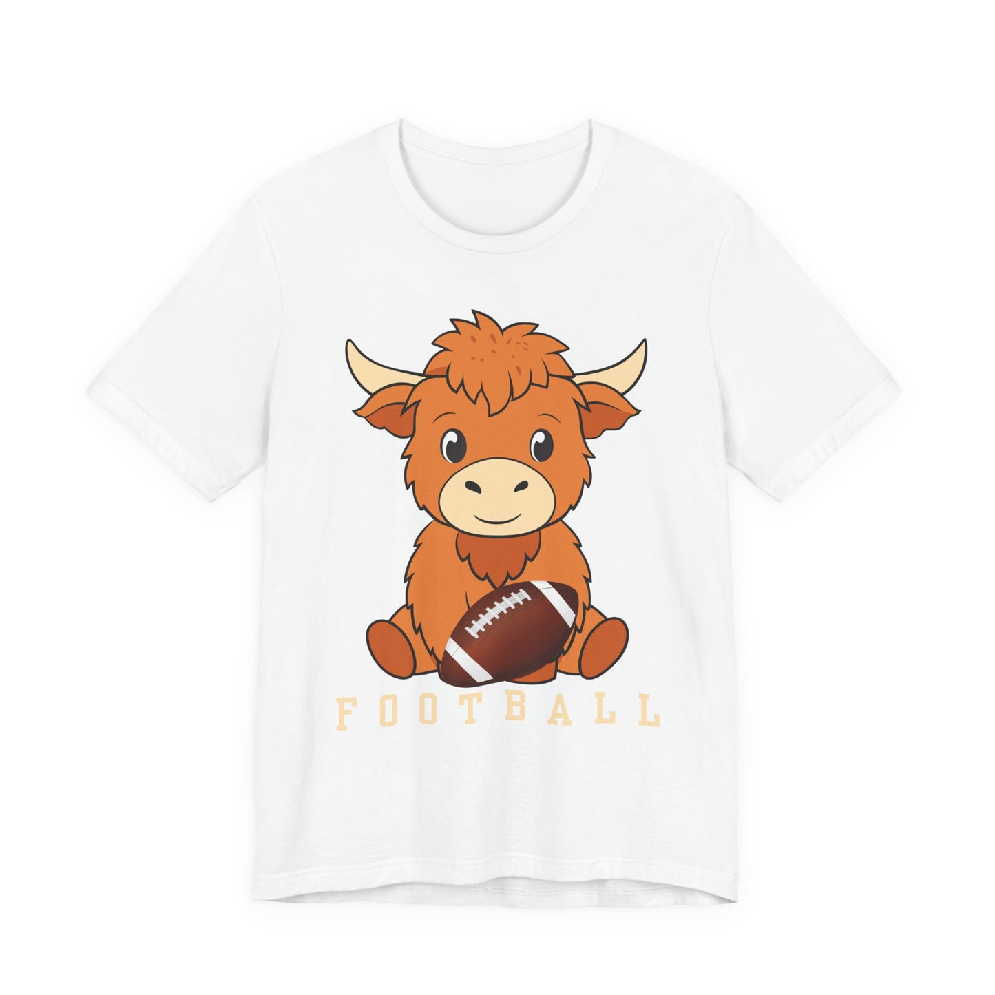 Highland Cow Football Tee