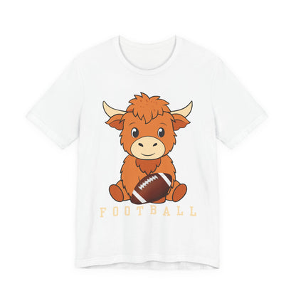 Highland Cow Football Tee
