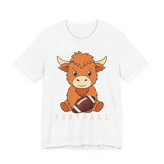 Highland Cow Football Tee