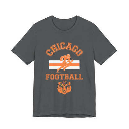 Chicago Football T-Shirt - Vintage Style Bear
