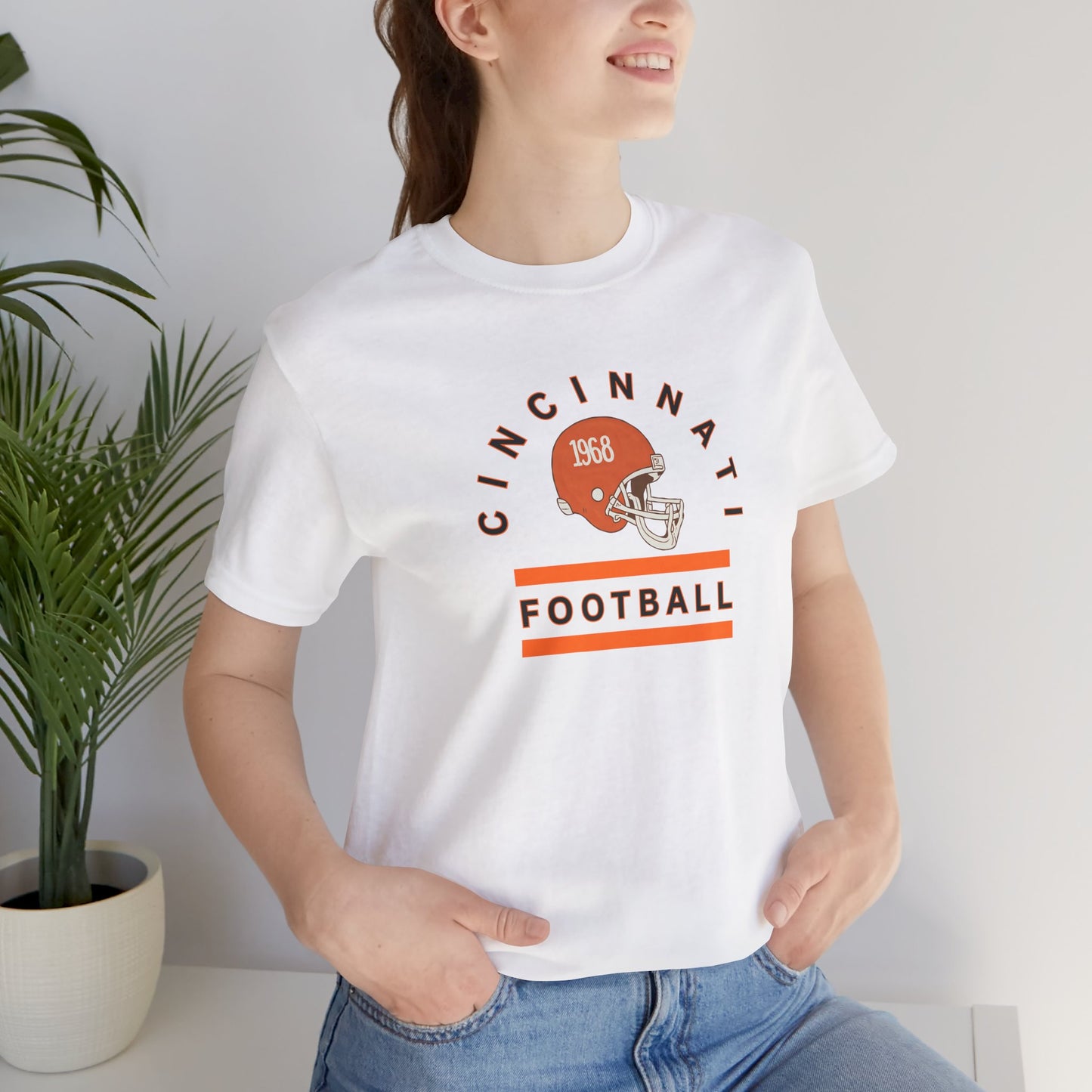 Cincinnati Football Retro Helmet Tee