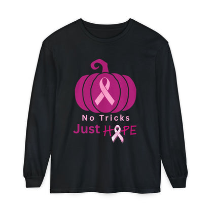 Halloween Breast Cancer Awareness Hope Long-Sleeve Tee - Unisex
