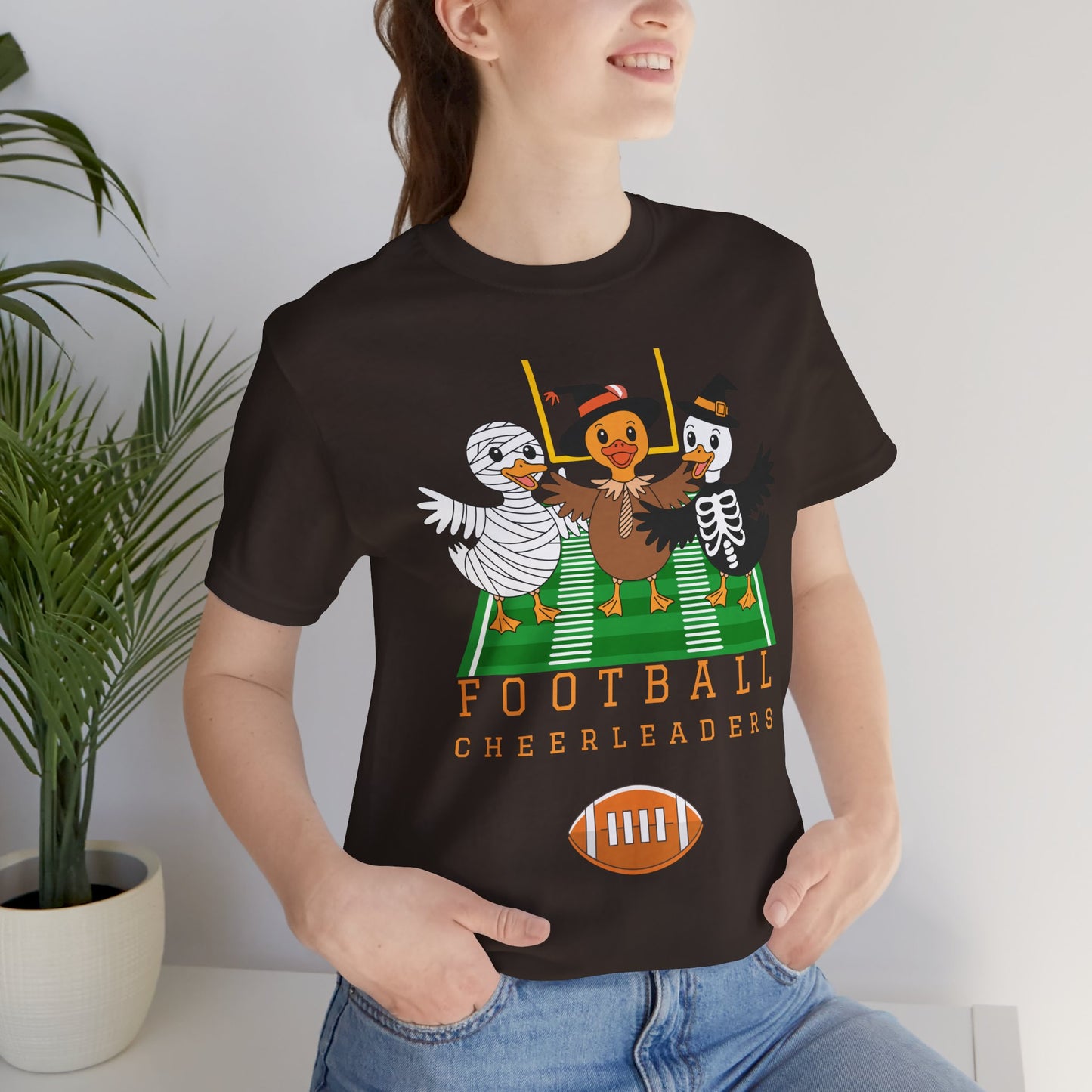 Football Cheerleader Halloween Tee