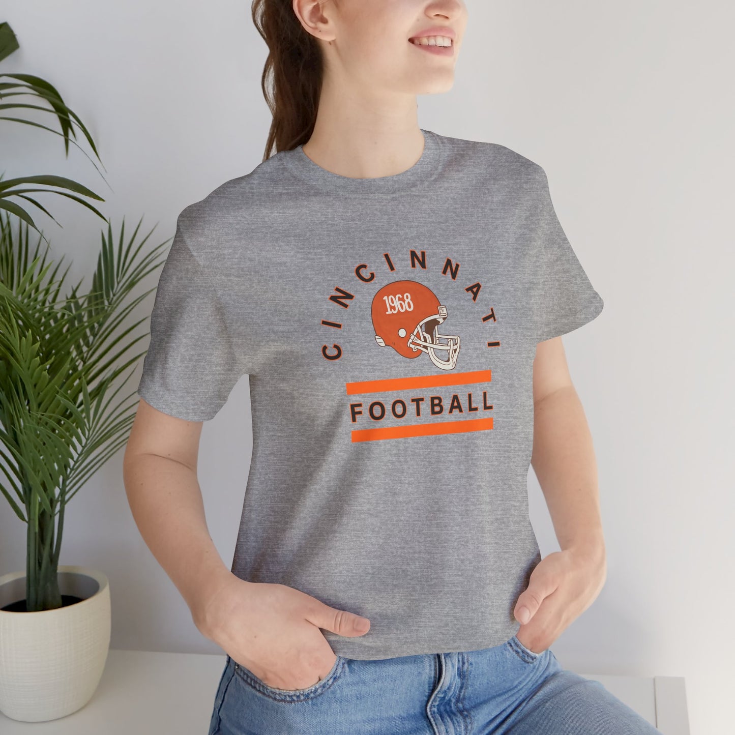 Cincinnati Football Retro Helmet Tee