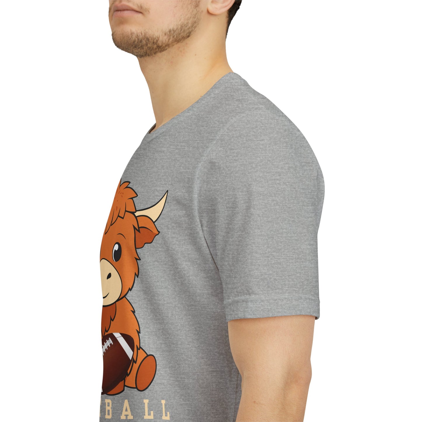 Highland Cow Football Tee