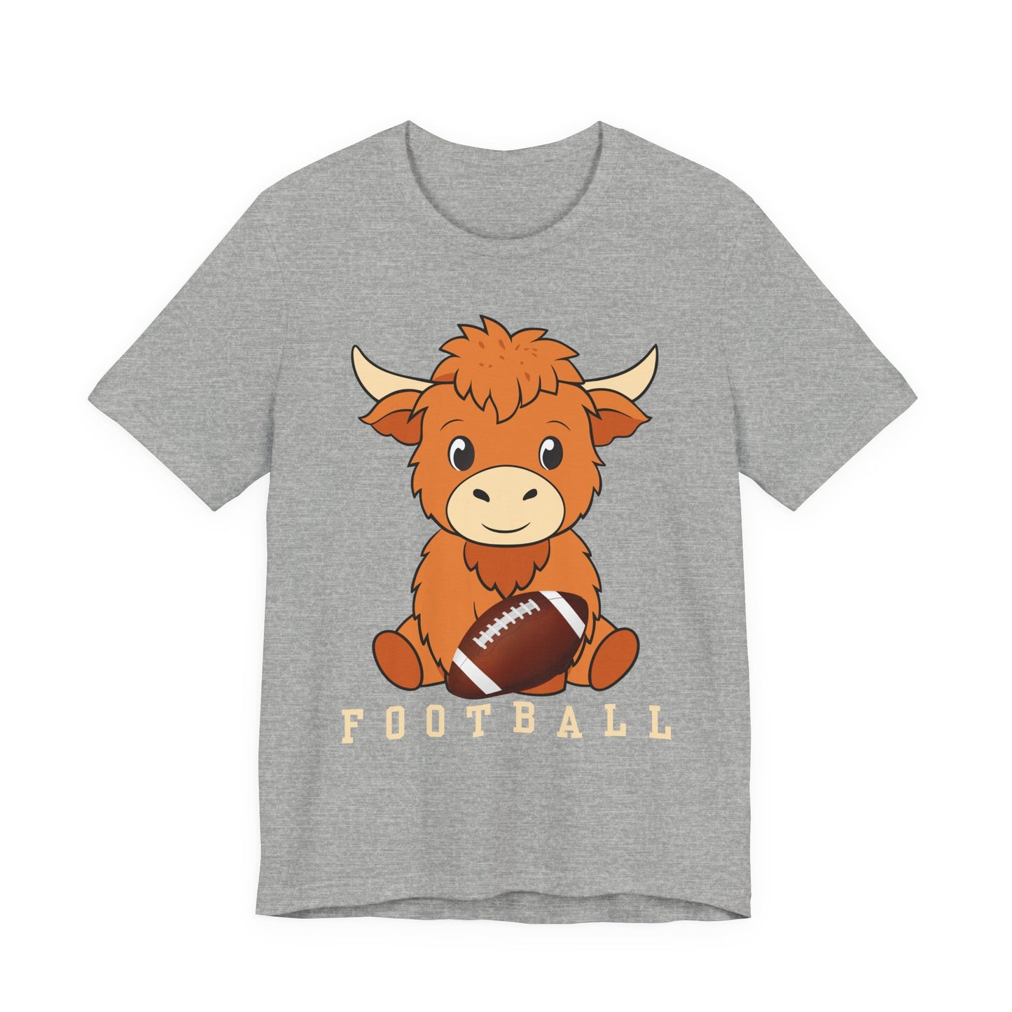 Highland Cow Football Tee