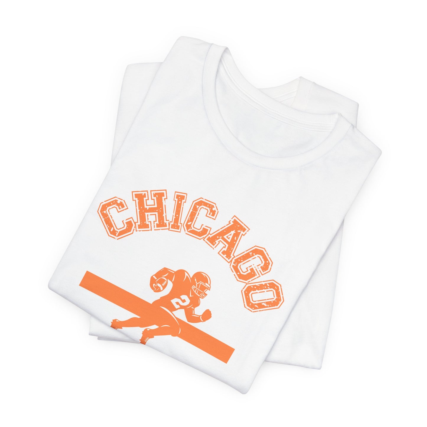 Chicago Football T-Shirt - Vintage Style Bear Logo Tee