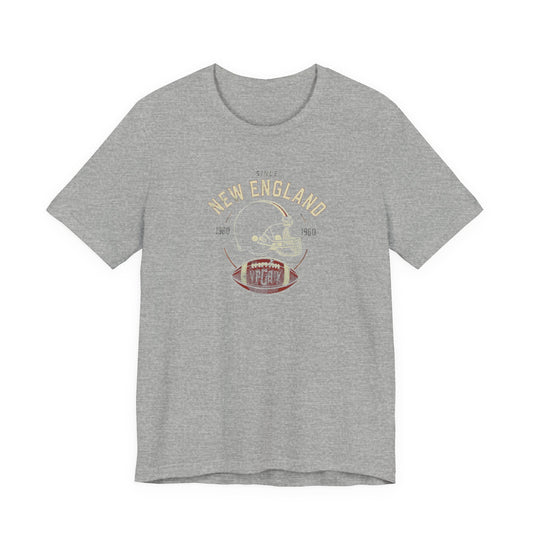 New England Vintage Football Tee — Retro Football T-Shirt