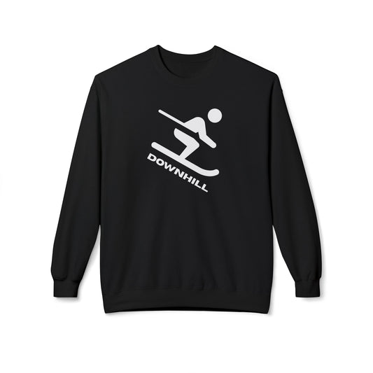 Downhill Ski Cozy Sweatshirt - Skier Graphic Crewneck